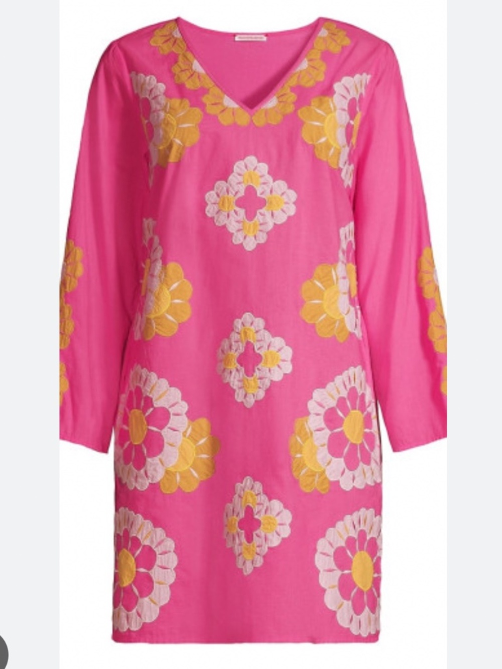 NWT FRANCES VALENTINE, GOLDIE TUNIC, SUNRISE PINK